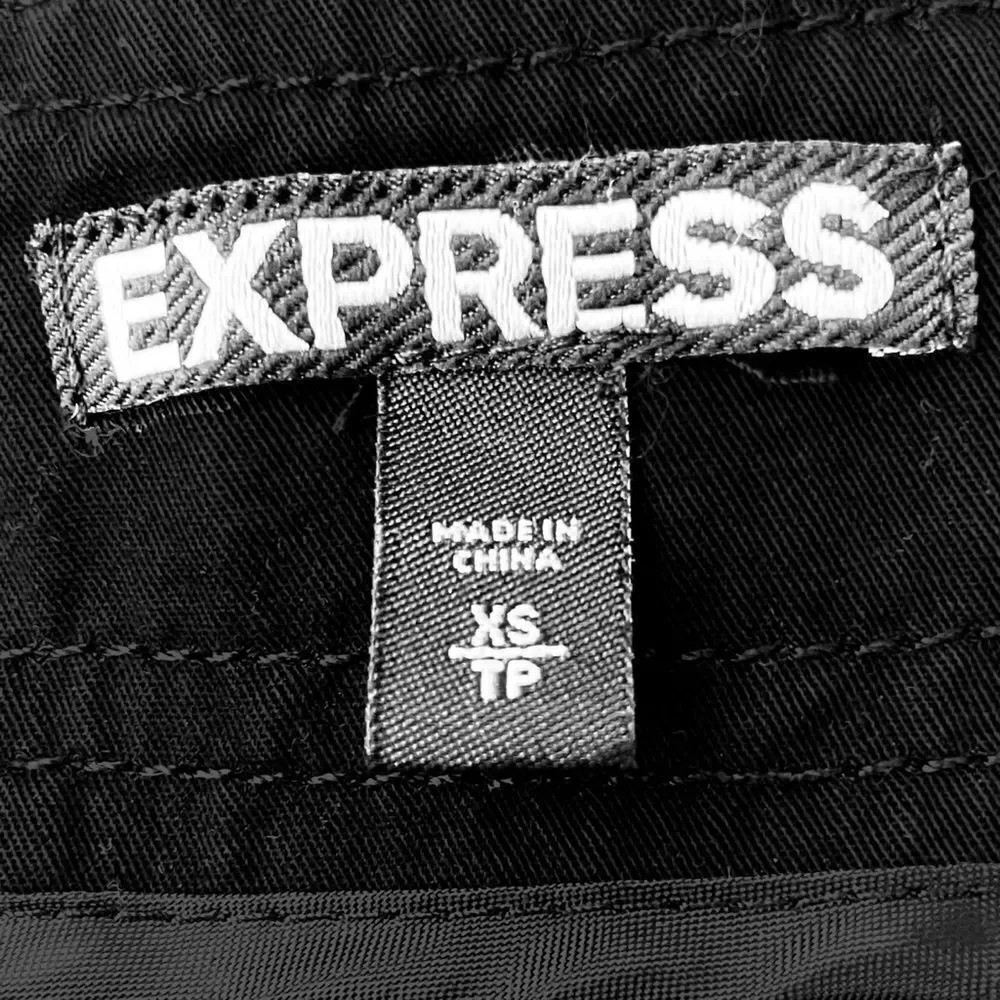 Express Black Utility Cargo Jacket - Picture 2 of 10